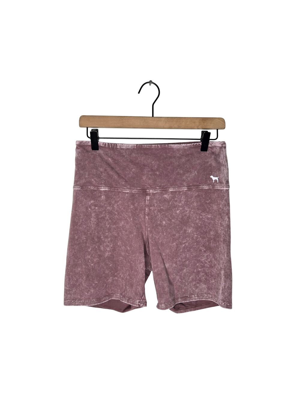 VS YOGA Pull-On Shorts Stone Wash Purple REPAIRED Size Large